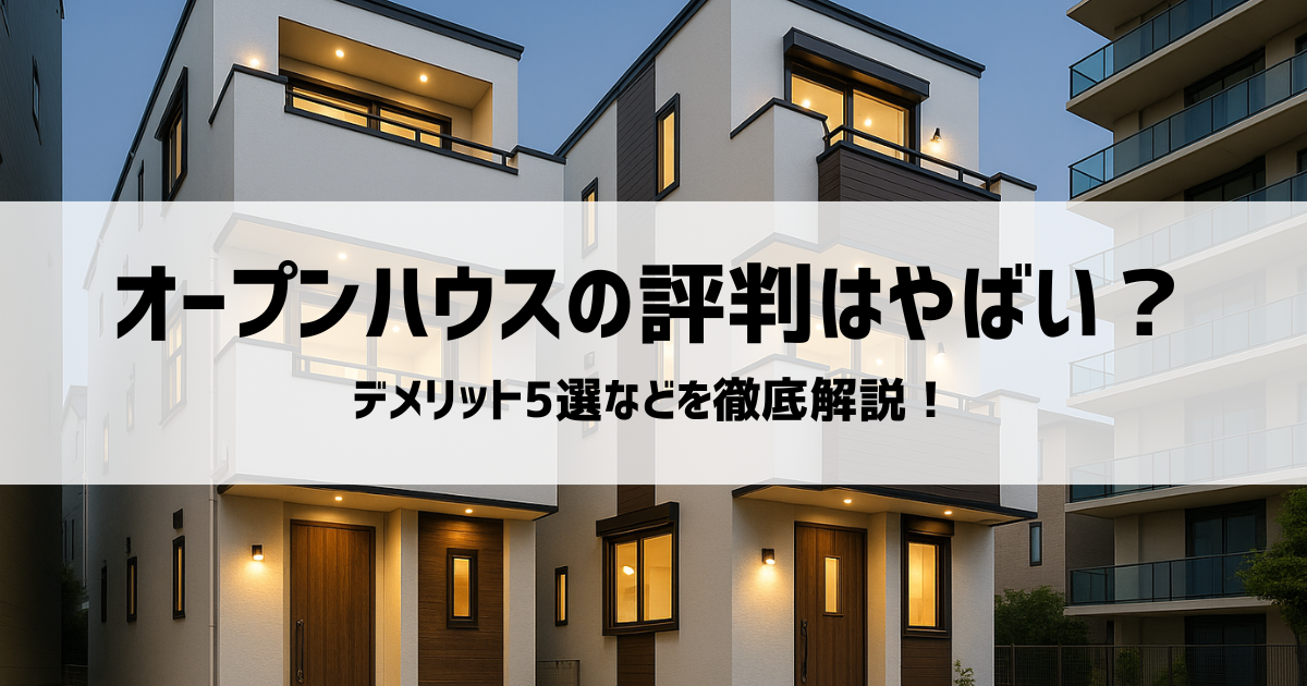 オープンハウス 評判　やばい